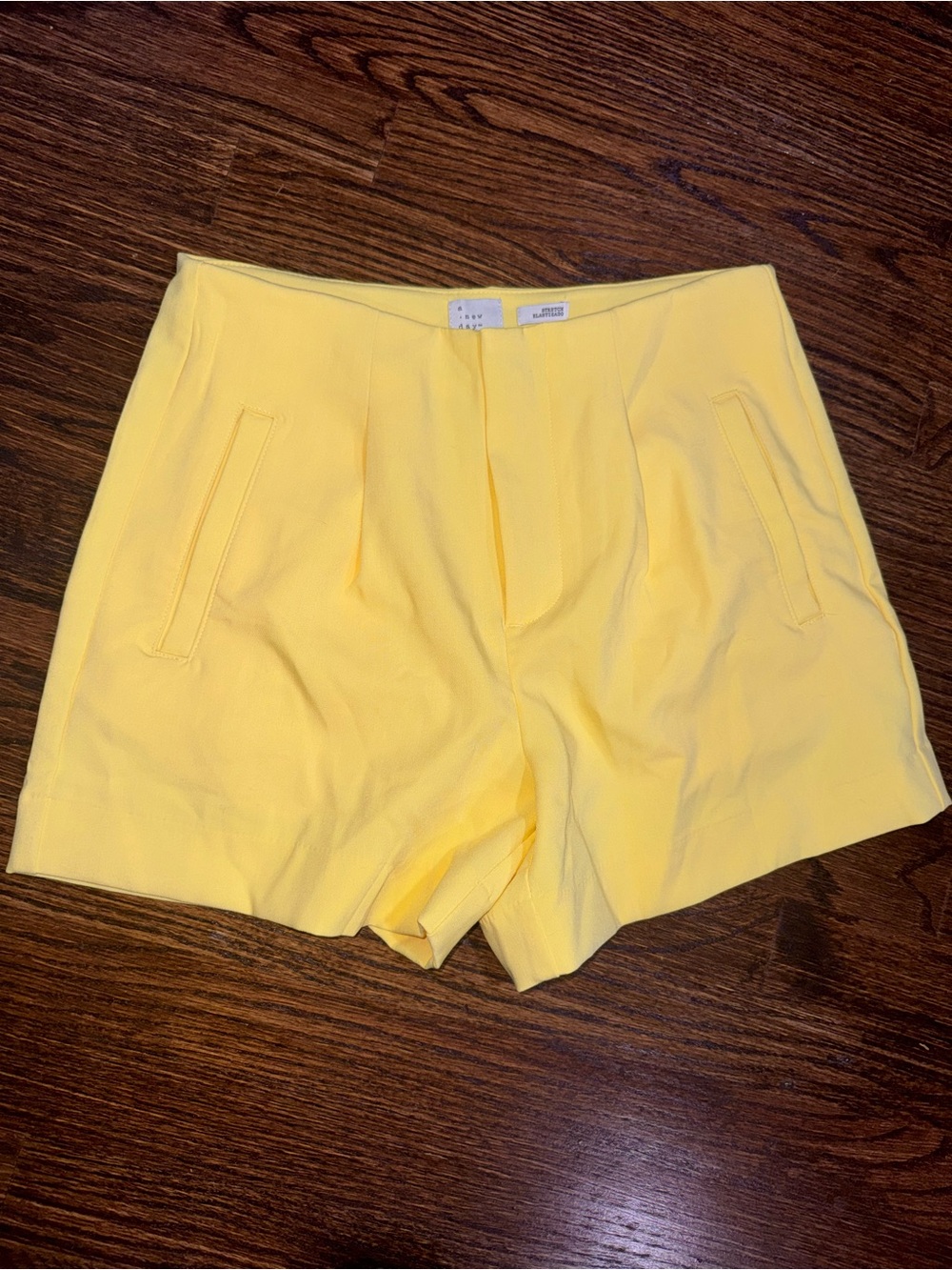 a new day Yellow High-Waist Tailored Women's Shorts